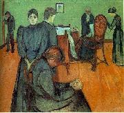 Edvard Munch Death in the Sickroom. oil painting on canvas